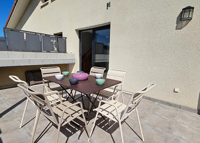 Banyuls-sur-mer: Pour 6 Avec Terrasse Et Parking - Fr-1-309-516 דירה בניולס-סור-מר
